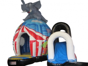 Hüpfburg Zirkus mit riesiger Kuppel in 6m x 5m x 5m